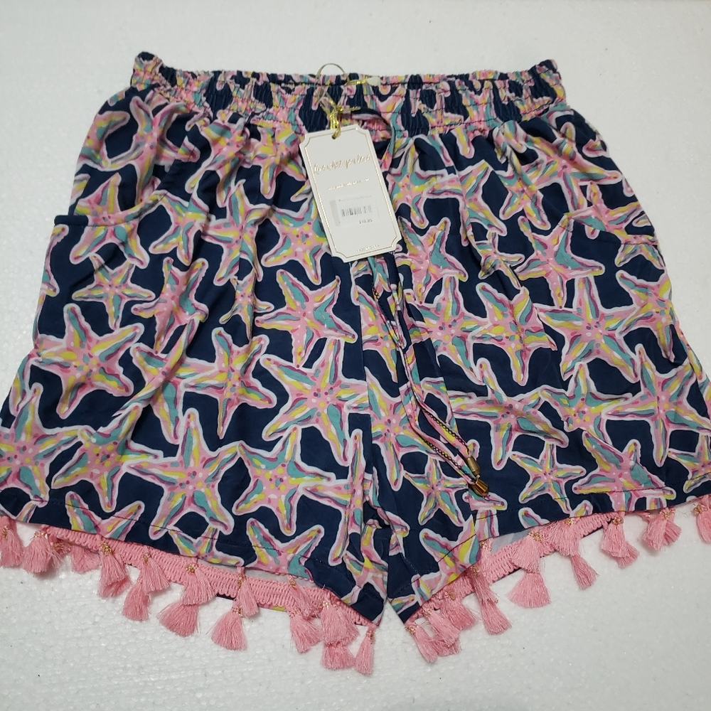 Simply Southern Savannah Starfish Tassel Shorts L/XL